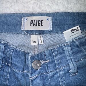 PAIGE Women's Light Blue High Rise Jeans